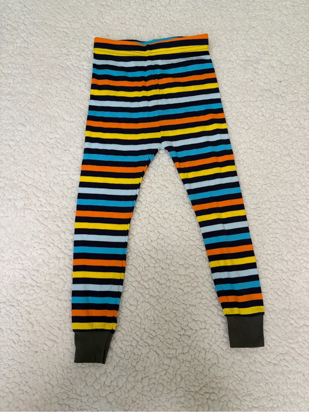Kids Striped Cozy Stretch Bottoms - Multi Color